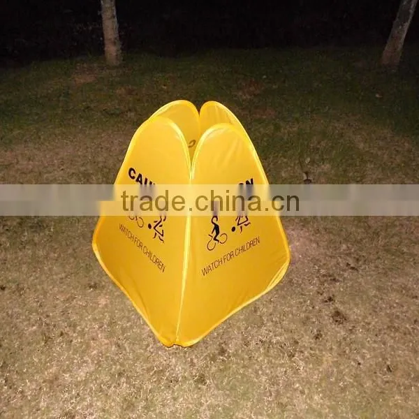 Children Playing Tent Caution Glowing Tent