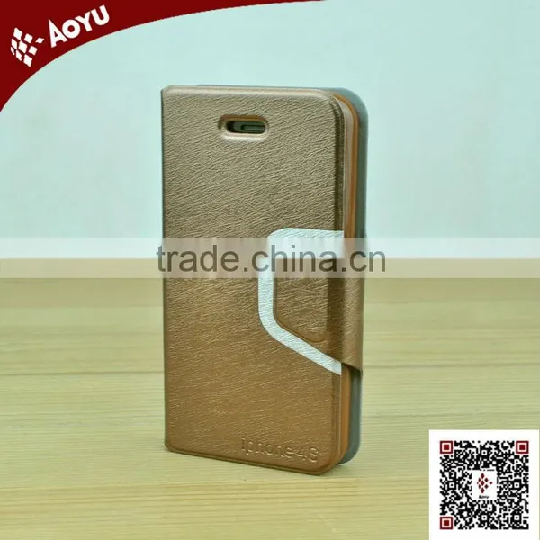 2013 Genuine Fashion Leather Flip Case Cover for IPhone