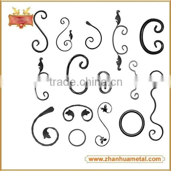 Ornamental Carbon Steel Fence Railing Wrought Iron Scroll photo-6