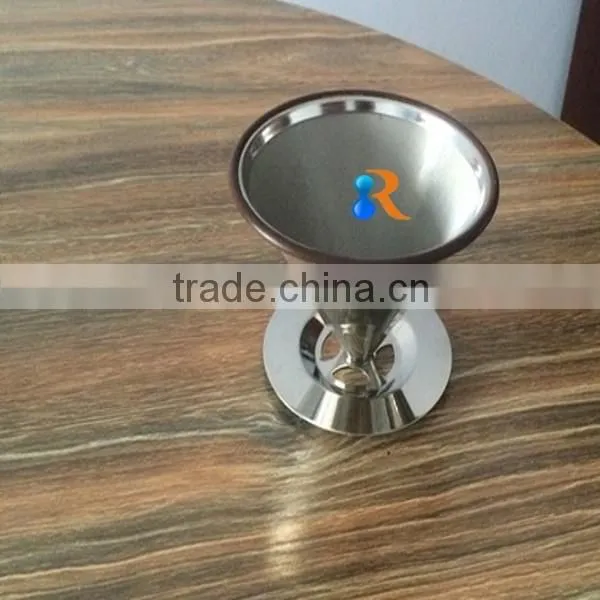 Trade Assurance 18/8 Stainless Steel Reusable Fine Mesh Pour Over Cone Filter Coffee Maker photo-3