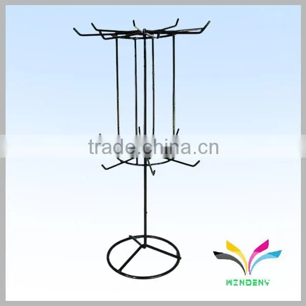 China Manufacturer Sturdy Flooring Detachable Wire Retail Rotating Display Rack photo-3
