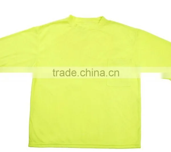 Dry Fit Safety Shirt Long Sleeve Reflective Shirt Reflective Long Sleeve Safety Shirt 3m Taped hi Vis Shirt photo-2