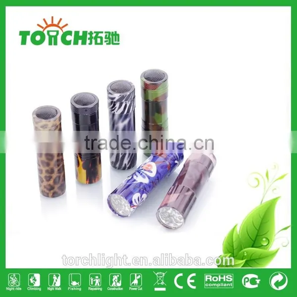 Hot Mini Cheap Aluminum 9 LED Flashlight for Promotion Gift LED Flashlight photo-6