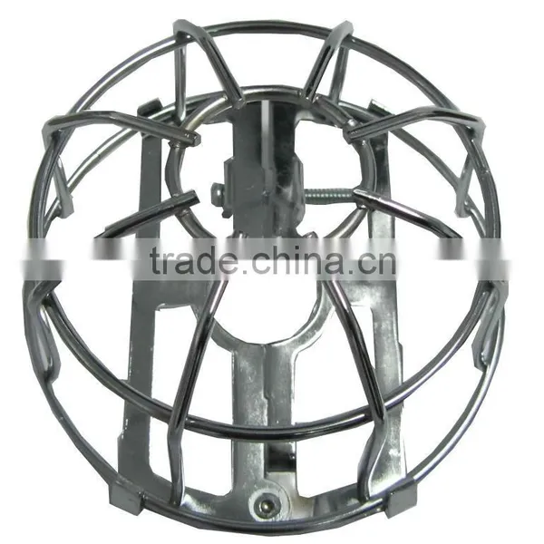 Fire Sprinkler Head Guard 2pcs Univ /Fire Sprinkler Guards, Steel With Red and Chrome Finished photo-2