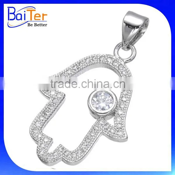 Custom Wholesale Opal Hamsa For Opal Stone Necklace 925 Sterling Silver Opal Hamsa Charm Necklace photo-5