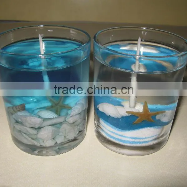Decorative Champagne Gel Candles Manufacture in China photo-3