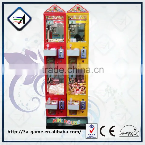 New Design Mini House 4 Parts of Claw Crane Machine Arcade Game for Gift Coin Selector Game photo-4