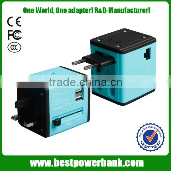 HC-189 Wifi Universal Battery Dual Usb Multi Charger Travel Adapter
