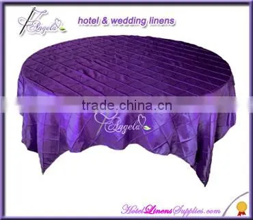 90 Inch Round Pintuck Table Cloths for Round Banquet Tables photo-2