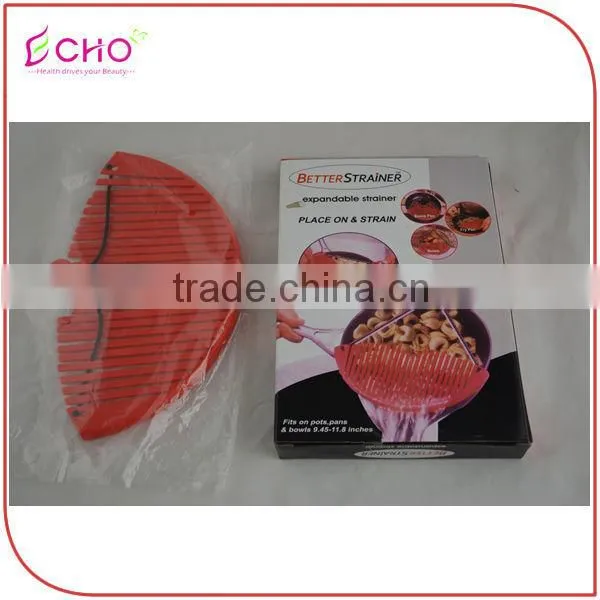 Collapsible Cooking Utensil POM&Silicone Food Grade Strainer/Colander photo-5