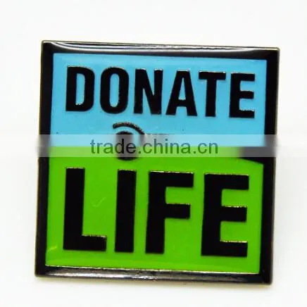 Elegant Shape Charity Organization Lapel Pin Custom photo-2