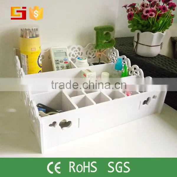 Custom Detachable Cosmetic Laser Cut Wooden Jewelry Stoarge Box With Deviders photo-2