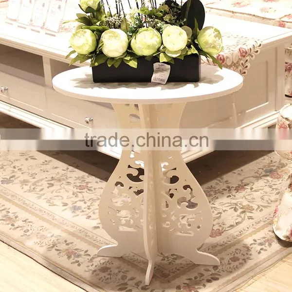 HOME-GJ Folding Oval Shape Living Room Wood Coffee Table photo-2