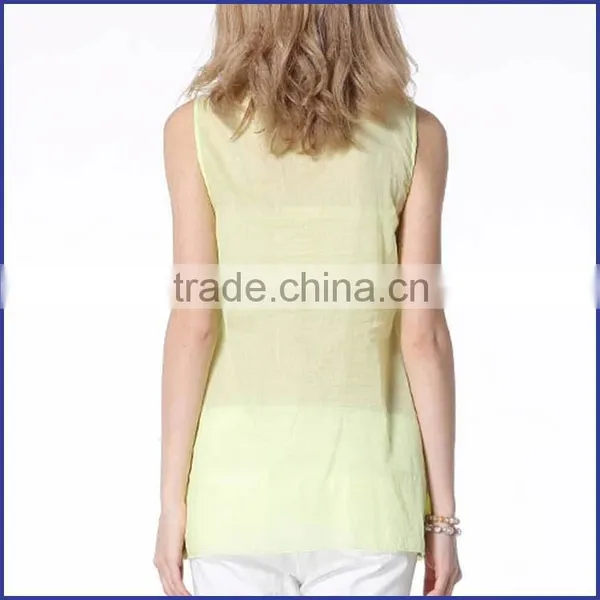 Plus Size Sleeveless Women Summer Chiffon Dress With Low Prices Made in China photo-2