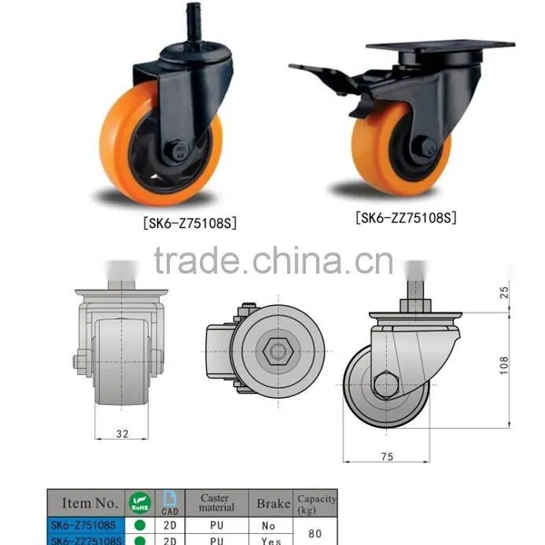 Caster Wheel SK6-Z75108S With Heavy Duty Loading photo-3