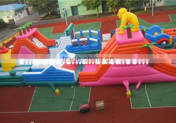 Giant Newest Cheap Inflatable Obstacle Course for Sale photo-2
