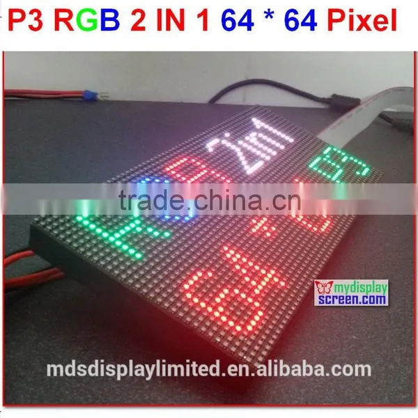 Full Color Led Module, p3 Indoor Rgb High Definition, Black Leds,high Contrast Ratio,64*32 Pixel