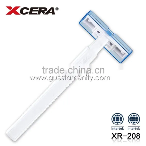 High Quality ABS Plastic Disposable Hotel Shaving Razor Men's Travel Shaving Kit photo-3