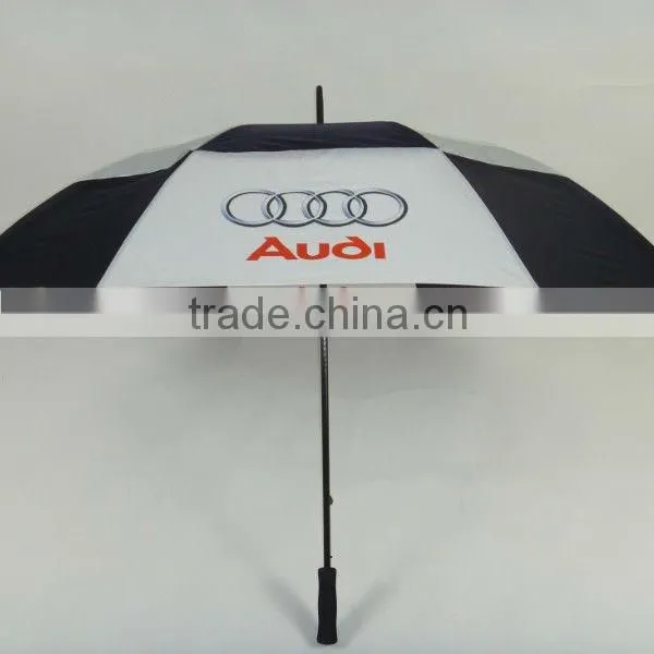 64-Inch OEM New Auto Open Oversize Golf Windproof Umbrella for EU and USA Market