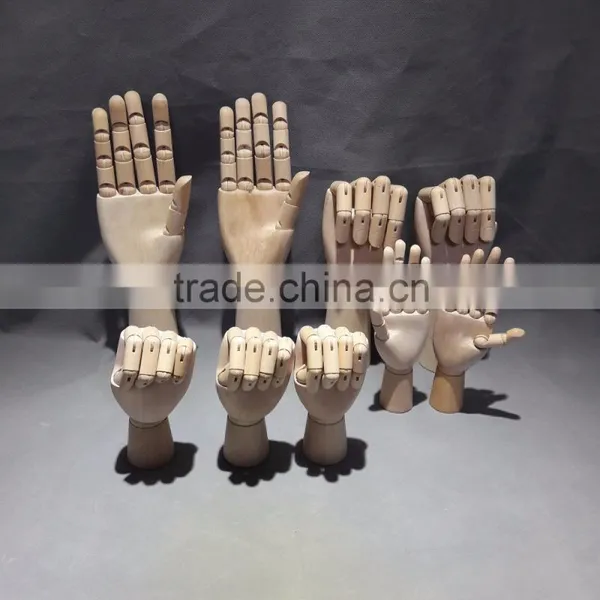 8" Kids Wooden Hand Mannequin Hand Drawing Hand Display Hand photo-4