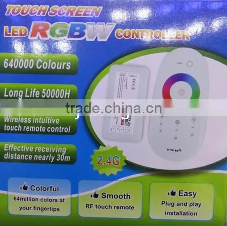 Rgbw Led Controller 12-24v 6a rf Touch Screen Led Controller Lighting Remote Controller High Quality 3 Years Warranty photo-2