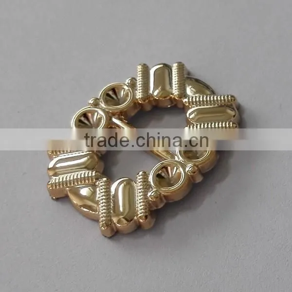 Gold Plating Plastic Shoe Decorations Accessories photo-3