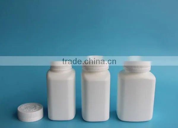Square Plastic HDPE Pharmaceutical Capsule Bottle With Child Proof Cap photo-4