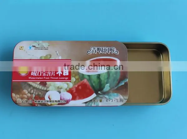 Rectangular Tinplate Metal Tin Can With Sliding Top, 10g-300g Sliding Square Tinplate Metal Tin Quality Choice photo-3