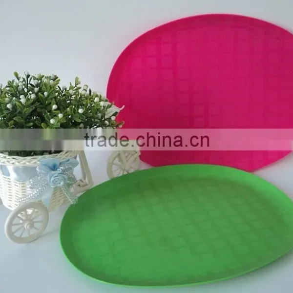 Colorful Plastic Oval Plate photo-4