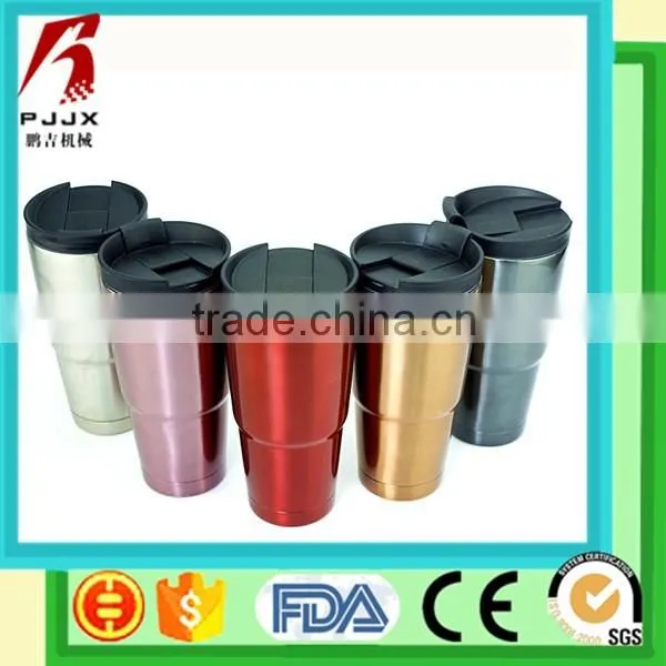 1200ml Double Wall Vacuum Stainless Steel Beer Mug With Straw and Lid