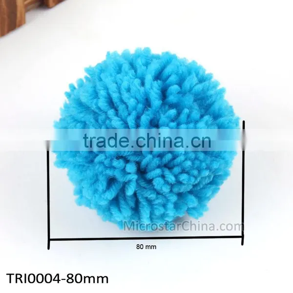 80mm Yarn Pom Poms Custom Pompom photo-2