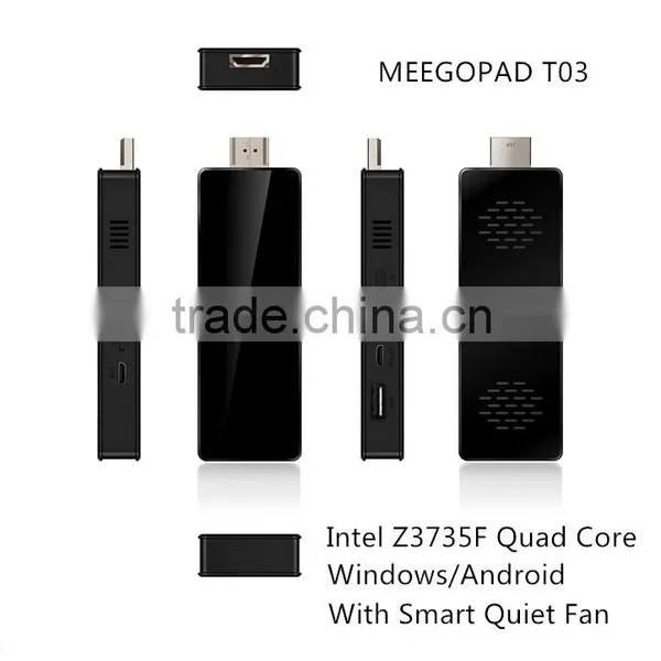 Meegopad T03 Quad Core Win/ Android With Smart Quiet Fan Mini PC 2GB / 32GB Intel Quad-Core Wifi Bluetooth