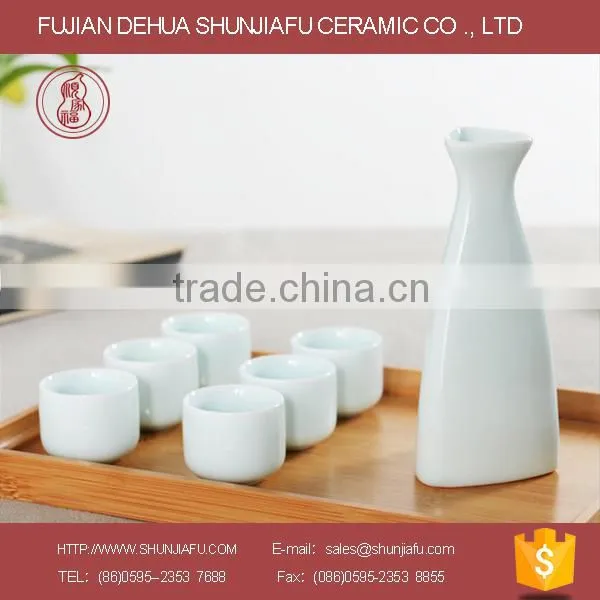 Solid Color Ceramic Wine Set photo-3