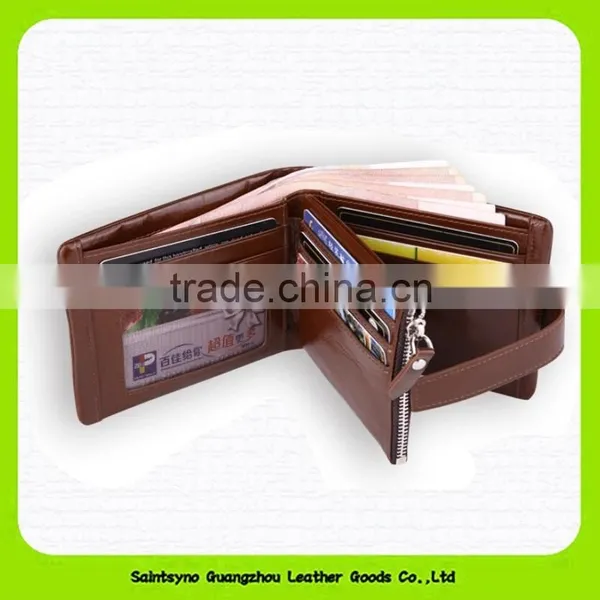15627A Top Quality Factory Outlet Durable Leather Tri-fold Men Wallet photo-6