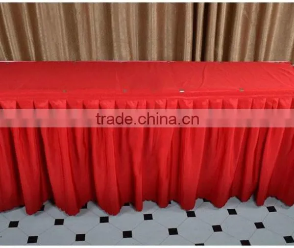White Rectangle Home Decoration Table Skirt photo-5