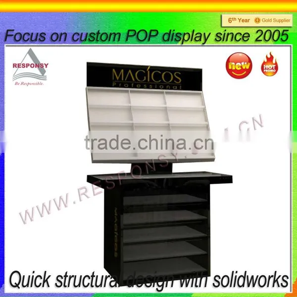Fashion Upright Cosmetic Display Stand Acrylic Make up Furniture photo-4