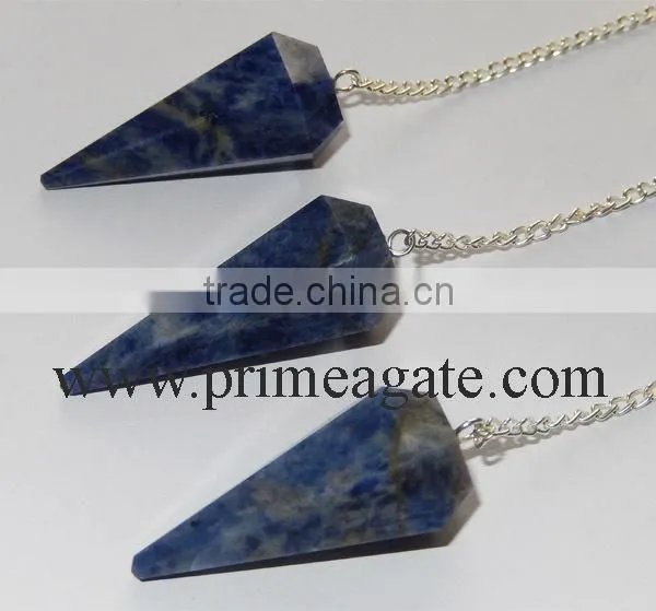 Sodalite Dowsing Pendulum for New Age Metaphysical