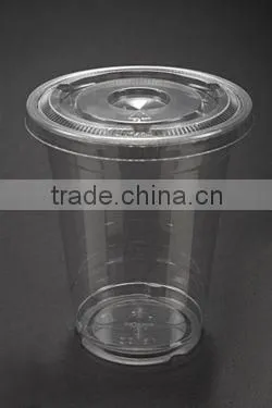 16oz Plastic PET Cup With Lid (100mm) photo-3