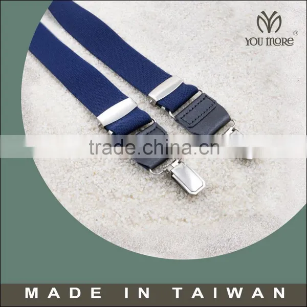 Heavy Elastic Leather Craft Mens Custom Suspenders