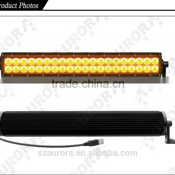 Aurora 10'' Amber Color LED Work Led Light Bar Atv 4x4 photo-4
