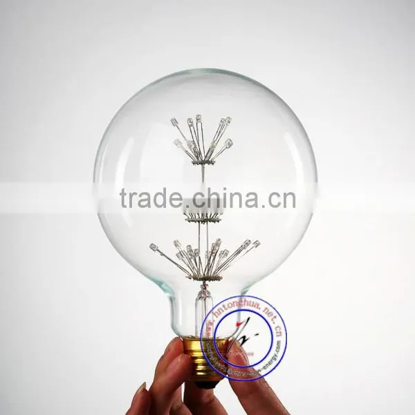 LED Edison Filament Light Bulb G80 E27 Firework Lamp Energy Saving Home Decor Lamp photo-2