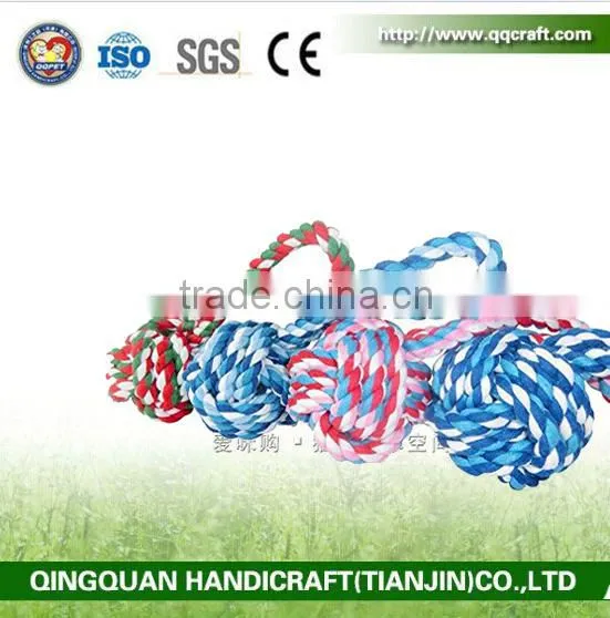 QingQ Factory Pet Puppy Dog Cotton Rope Chew Teeth Cleanning Toys photo-4