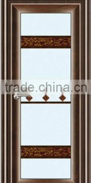 Modern Aluminum Door for Bathroom Frosted Glass Interior Doors photo-4