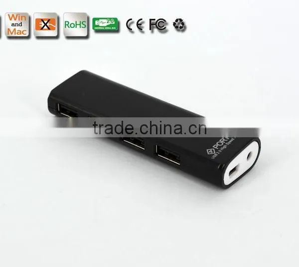 Slim Shape but High Speed 480MBPS Usb2.0 4 Por Hub Form Usb Por Hub Suppliers With Plastic Casing photo-6