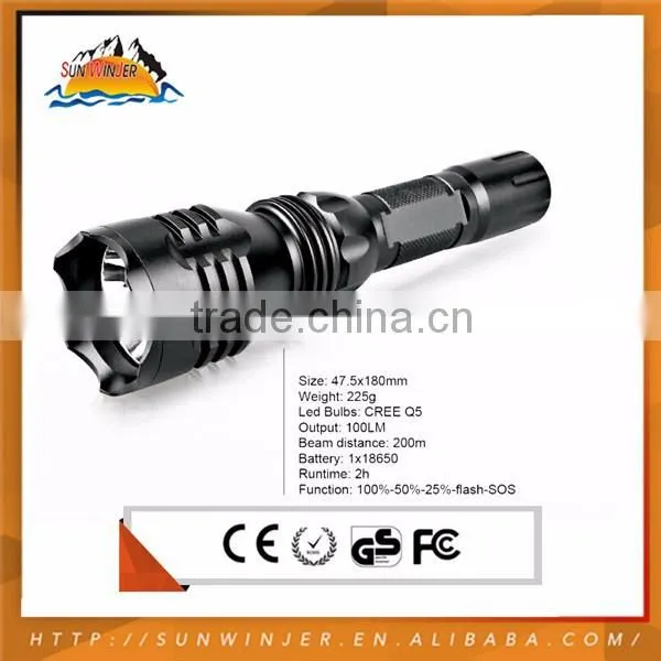 Widely Used Cheap Top Quality 3.7V Rechargeable Led Flashlight photo-4
