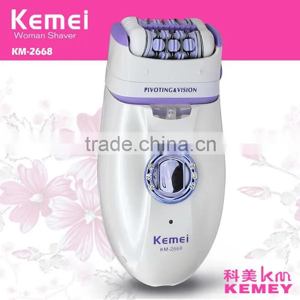 Km2668 Kemei 2 in 1 Lady Epilator Shaver