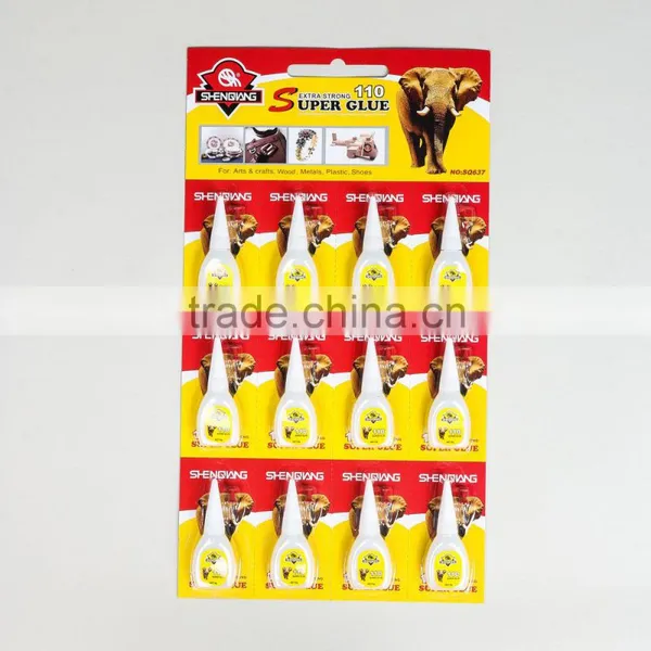SQ637 110 Super Glue in Plastic Bottle,502 Cyanoacrylate Adhesive Super Glue