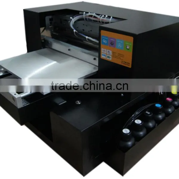 A3 Size Digtial Small Format Epson Head UV Led Flatbed Printer for Various Media, Such as Phone Cover, id Card Etc. photo-3