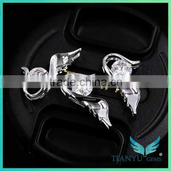 Christmas Gift Ideas The Wings of Angel Moissanite Gold Pendant Set Designs With Price photo-5