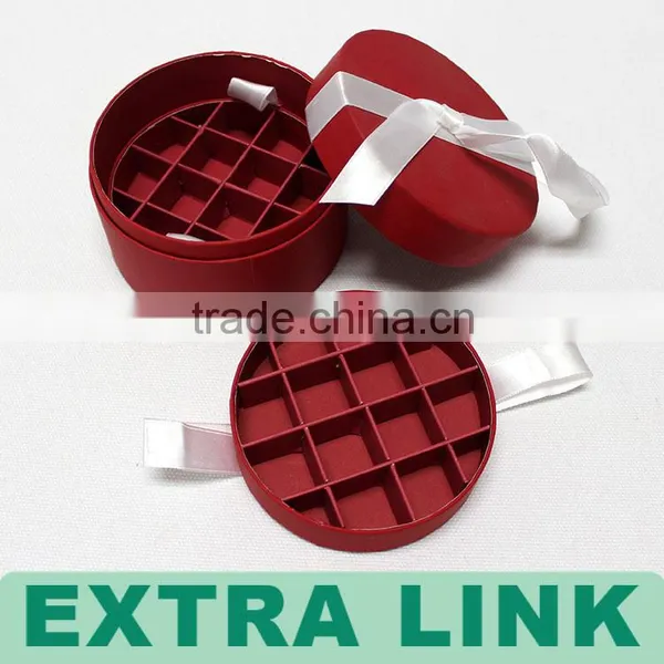 Paper Red Tube for Gift Box Packaging With Custom Printed photo-2